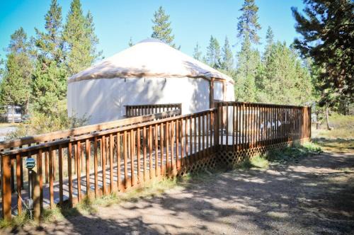 Three Rivers Resort | Bend-Sunriver Camping Resort Wheelchair Accessible Yurt 13