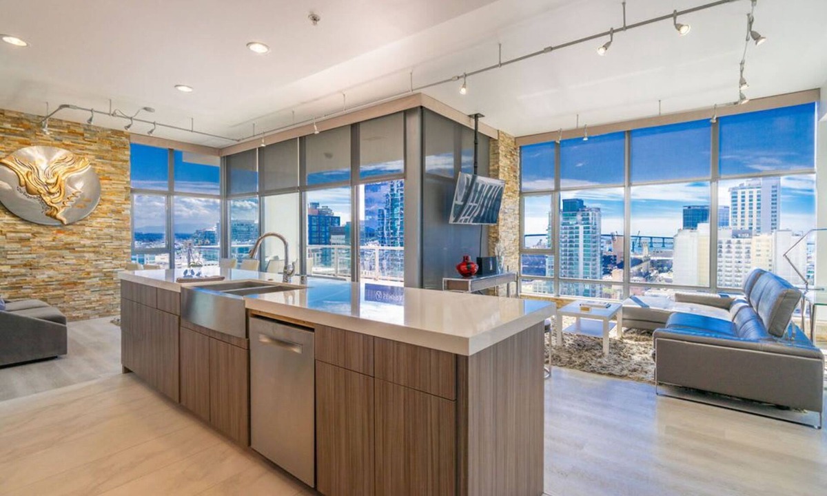 East Village Condo | Cityscape Elegance with Water Views