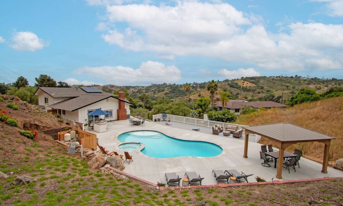 Fallbrook House | Fallbrook's Finest Hideaway House - Pool, Game Rm