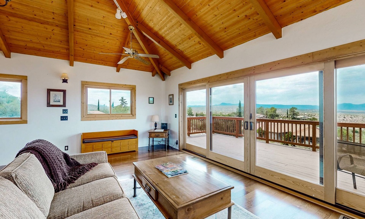 Lake Montezuma House | Full property with large deck, mountain views, & amazing sunsets