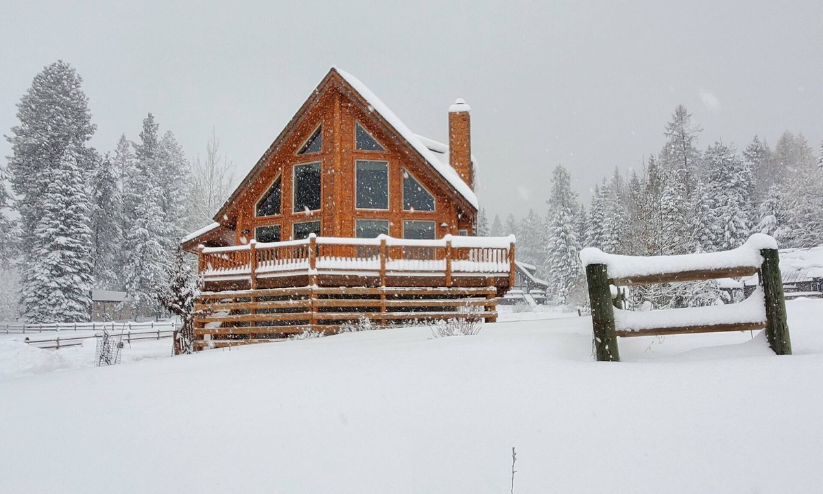 Tamarack Resort Cabin | Gorgeous Lake view log cabin near Tamarack ski resort