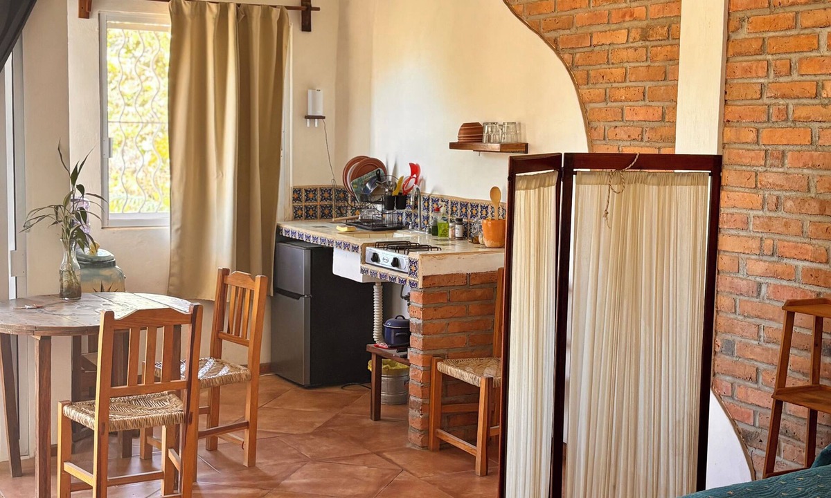 Chacala Apartment | Harmonious "Brick" studio 100 meters from the sea