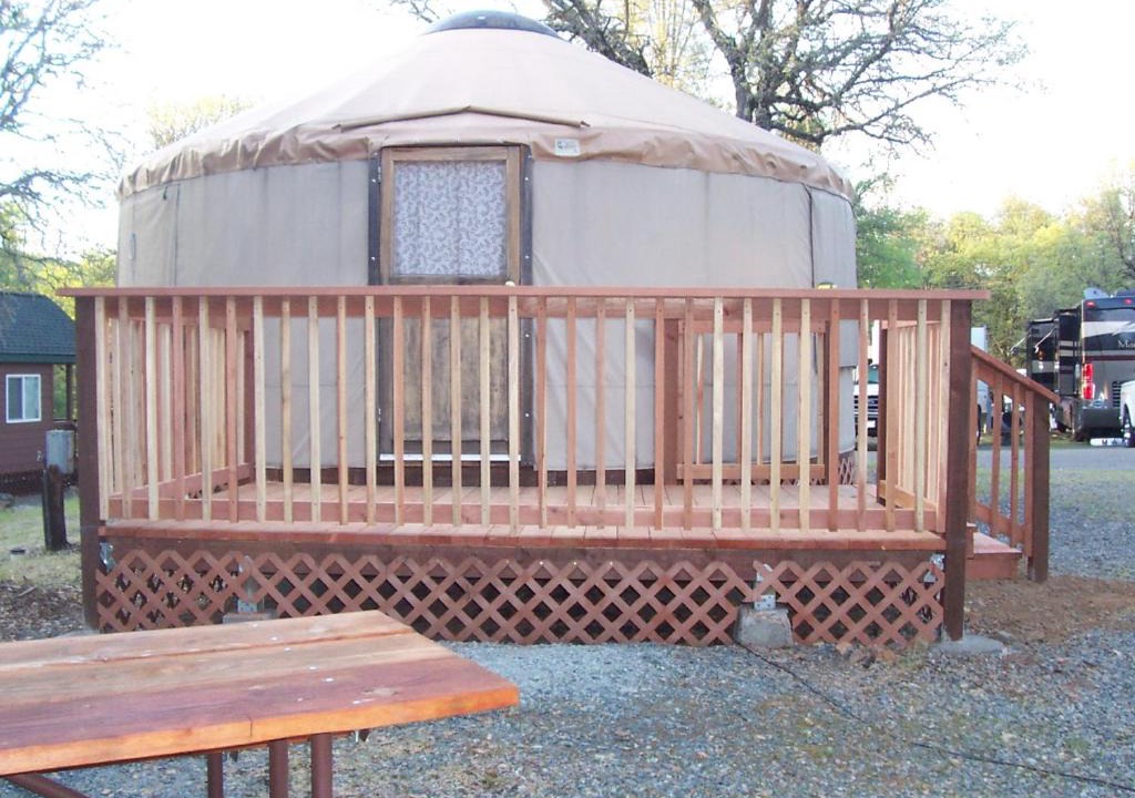 Oregon House Resort | Lake of the Springs Camping Resort Yurt 6
