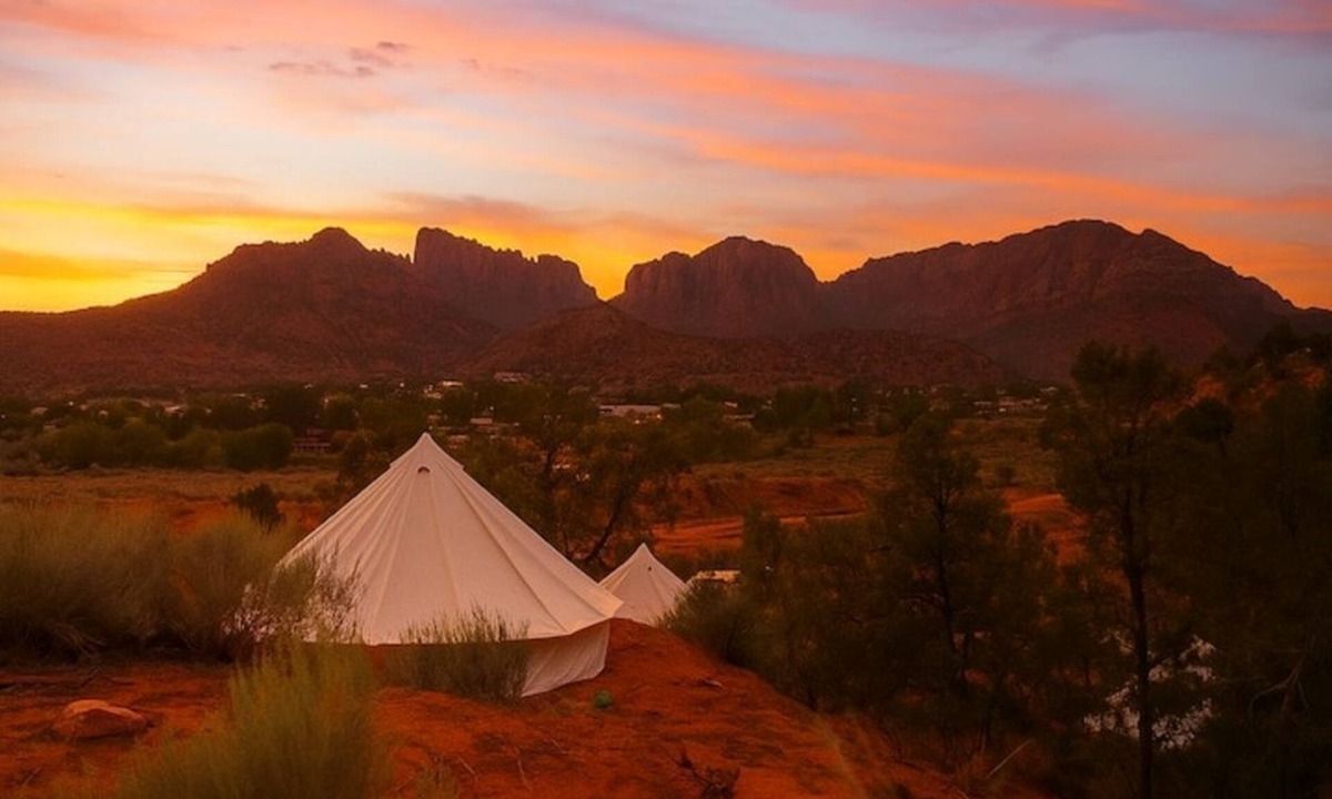 Hildale RV Rental | Luxury Glamping King Tent with A/C and BBQ Grill