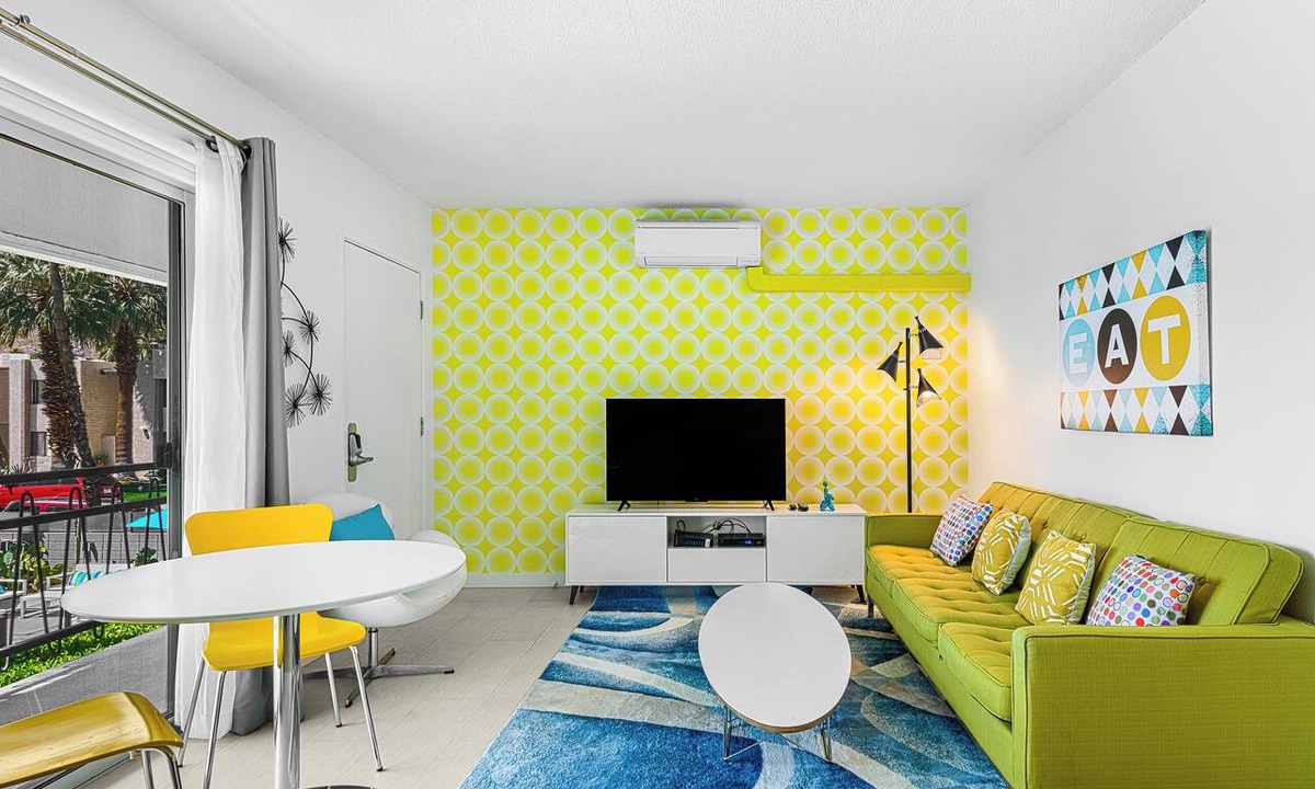 Sonora Sunrise Apartment | Modern So. Palm Springs 1-bd 29+day Corp rental