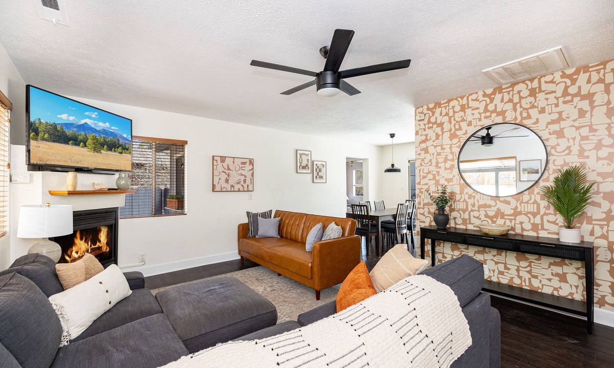 Kachina Village House | Outdoor Oasis: HotTub, Fenced, Firepit & PineTrees
