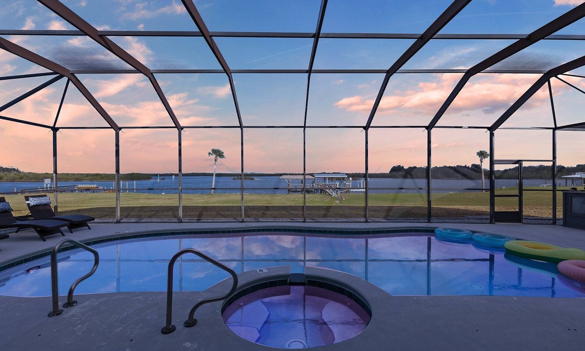 Edgewater Condo | Relaxing Waterfront Estate w/Private Pool, Dock, & Pet-Friendly Fun