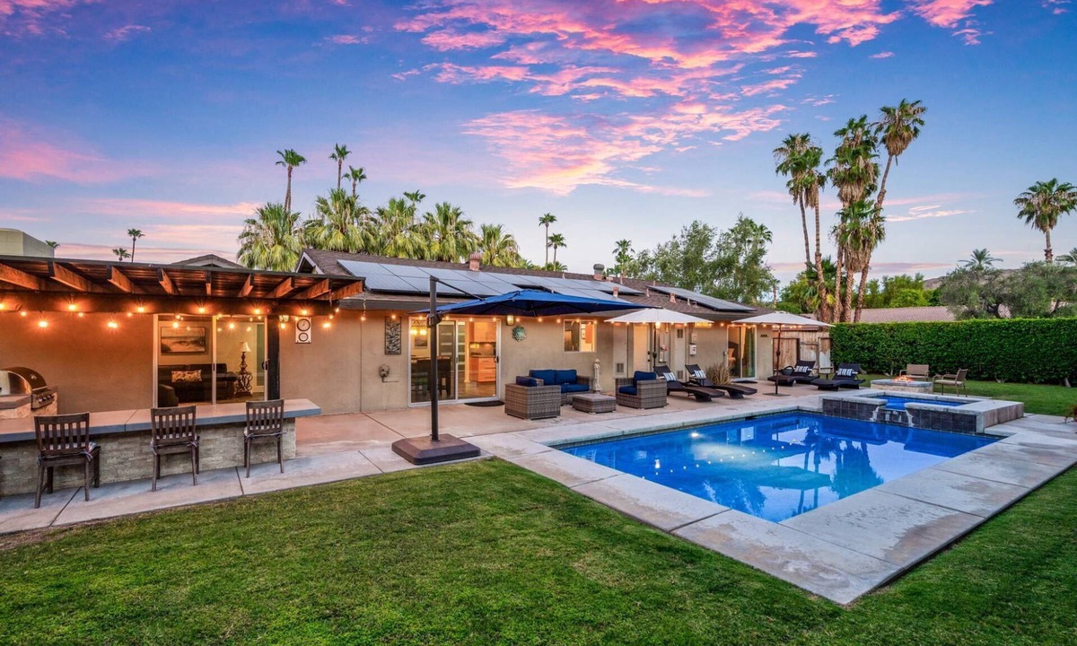 Palm Springs House | Resort-Style Pool Living in Palm Springs with Private Backyard Oasis
