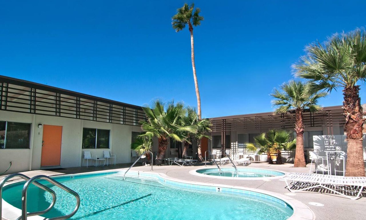 Desert Hot Springs Apartment | The Getaway 1BR #1: Pool, Mountain View, Kids/Pets welcome