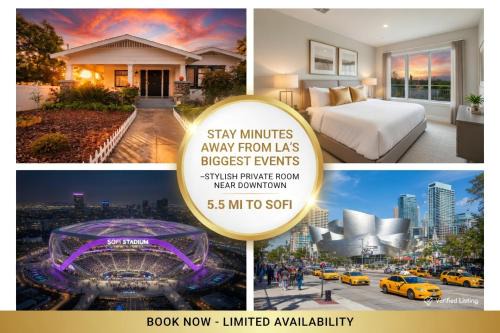 Los Angeles House | World Cup 2026 Spacious Rooms Near SoFi, Downtown LA, USC, BMO Stadium, KIA Forum