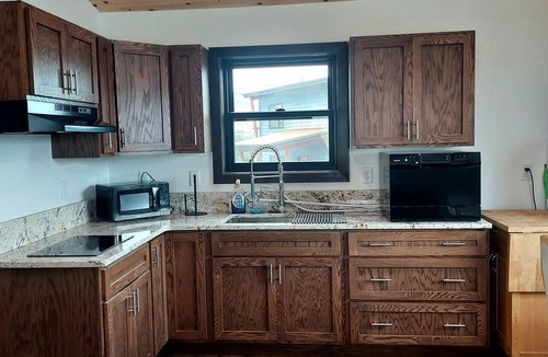 Salmon Ski Chalet | 1 Bedroom Sacagawea Luxury Chalet, has a huge patio, view Three Sisters Mountain