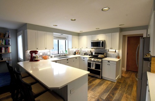 Bend House | 4 bedroom house sleeps 9-12. AC, private pool, hot tub, theater, guest house