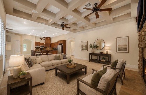 North Las Vegas House | 8BR/5BA Exquisite Villa - Beach-Entry Pool, Spa, Pickleball ★