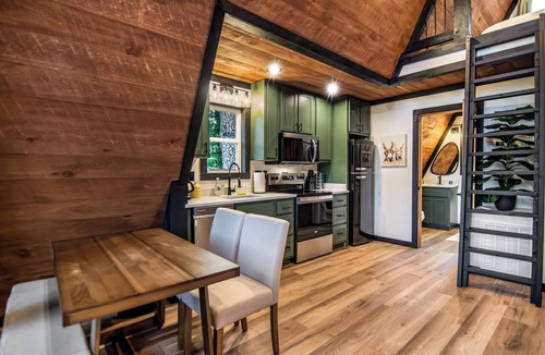 Foxfire Estates Cabin | A-Frame With Mountain Views, Hot Tub & Fire Pit
