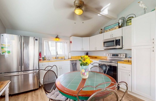 Port Orford House | Adorable, nautical-themed home with a private hot tub & ocean views