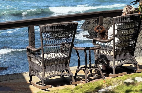 Marine Terrace Cottage | Adorable, unique, 2- bed, 1 ba, ocean front/Cambria. Private stairs to ocean.