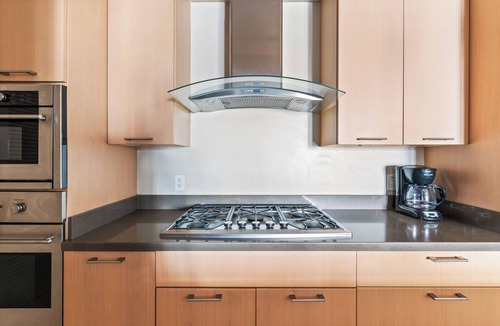 Downtown Apartment | Balcony Suite at The Americana with Pool & Gym Access