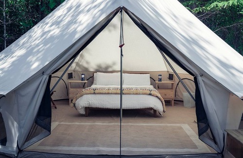 Carson RV Rental | Carson Glamping Escapes in this Wonderful Bell Tent Rental in Washington