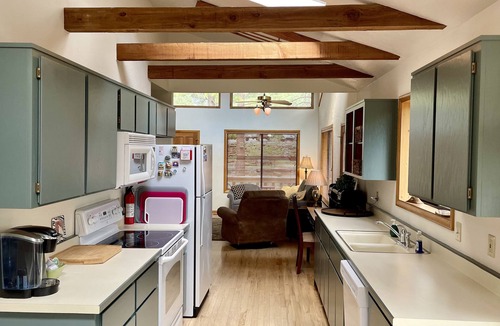 Kachina Village House | Charming 3/2 cabin in the pines. Pine views from a big deck, 175 specials!
