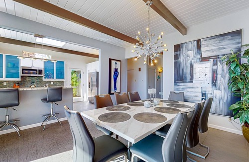 Twin Palms House | Classic mid-century retreat w/private outdoor pool, pool spa, firepit, gas grill