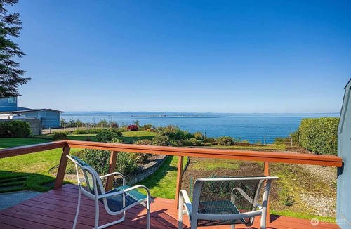 Port Angeles East House | Cliffside Rest, w/Oceanfront Views near Olympic National Park + Hot tub
