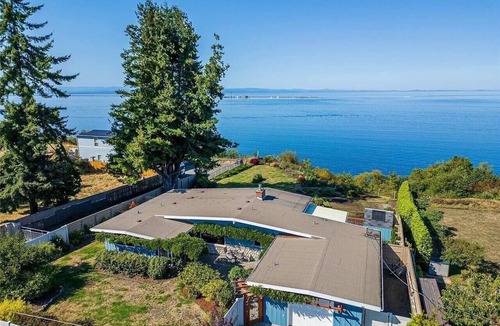 Port Angeles East House | Cliffside Rest, w/Oceanfront Views near Olympic National Park + Hot tub