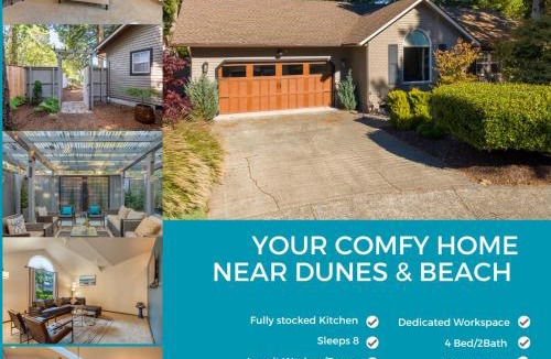 Florence Ski Chalet | Comfy 4B/2b home near Dunes & Ocean! Pet Friendly!