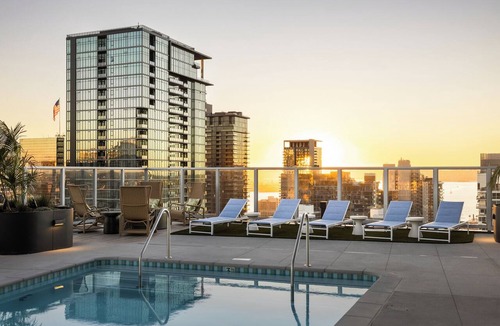 Downtown San Diego Apartment | Contemporary Style + Pool + Spa + Gym | Little Italy Hub | Ancora by AvantStay