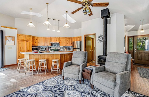 Pacific City House | Cozy Home with Wood Stove WiFi Gas Grill and Large Deck Walk to Beach