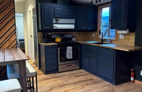 Covelo House | Cozy Tiny Home + Hot Tub | Oak trees, Trail & View