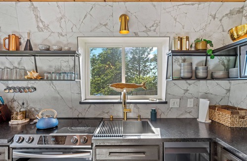 Shelter Cove House | Designer Home with Ocean View Hot Tub