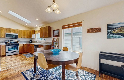 Newport House | Dog-friendly home near the ocean with gas fireplace & partial water views