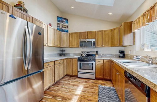Newport House | Dog-friendly home near the ocean with gas fireplace & partial water views