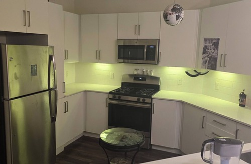 Downtown Las Vegas Apartment | Elvis' love chamber private and quiet and crazy amenities