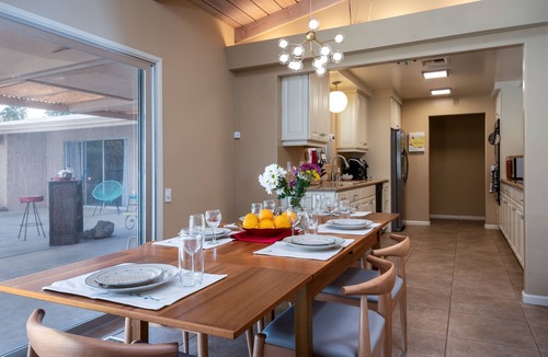 Palm Desert House | Fully furnished Midcentury Home, 3 Bd/Den, Views, Best So PD Location