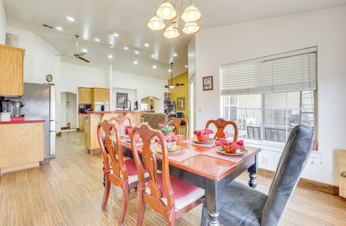 Pahrump House | Furnished Patio: Pet-Friendly Home in Pahrump!