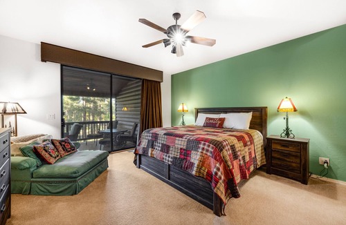 Pinetop House | Hideaway in the pines with pool table, covered deck, fireplace, grill, & W/D
