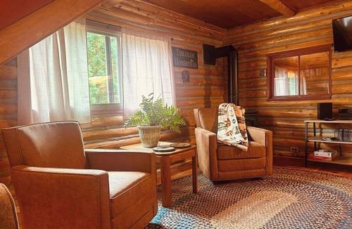 Raymond Cabin | Historic 1896 Cabin Retreat on 70-Acre Private Forest