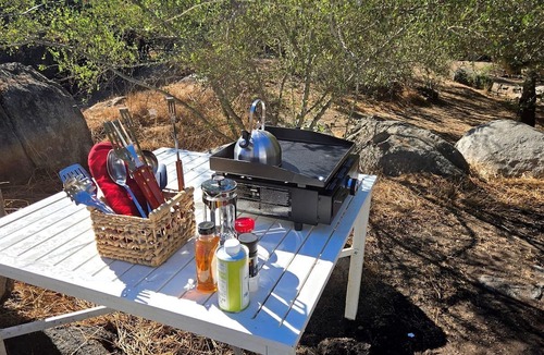 Fallbrook RV Rental | Incredible Modern Tented Cabin with Tiny Deck Surrounded by Nature in California