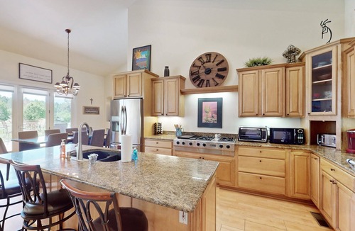 Flagstaff House | Lavish home with dual living areas & golf course views near skiing and dining