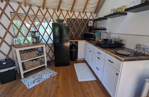 Glide Cabin | Luxury North Umpqua riverside yurt in Glide, Oregon