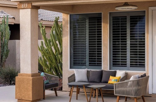 Cathedral City Villa | Luxury Palm Springs Villa: Sunset Views on Golf course, private pool & Spa