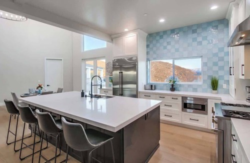 El Cajon House | Luxury Resort Home with Pool, Pickleball Court & Golf Simulator