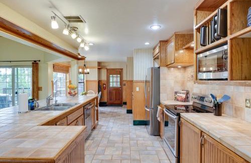 Sierra Village House | Mi-Wuk Village Vacation Rental w/Multi-Level Deck