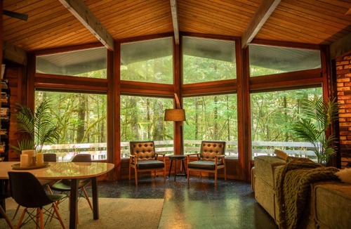 Rhododendron House | Mid-century Cabin Hideaway - Hot Tub & Fire Pit