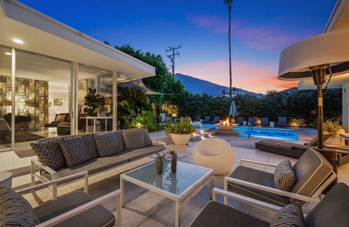 Twin Palms House | Mid-Century Home! Private Pool and Spa! Mountain Views!