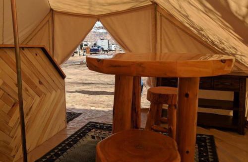 Moab South Valley House | Moab Glamping Setup Tent in RV Park #6 OK-T6
