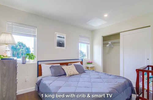 National City House | Modern 3-BR 3-Bath Home w Balcony Views, 2-car Parking, Near Beach & Gaslamp