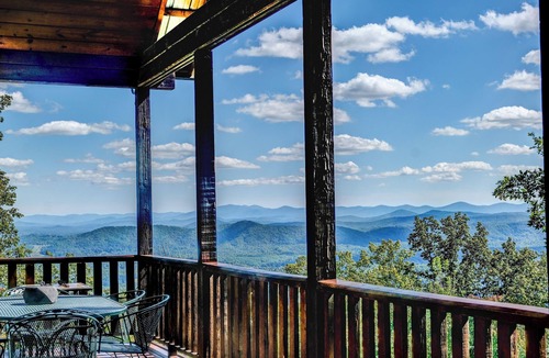 Murphy House | Mountain View Log Cabin w Theater & Game room