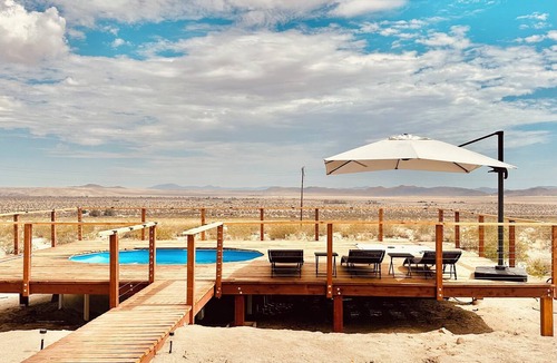 Panorama Heights House | New Desert Oasis | Pool, EV Charger, Spa, Short Walk to Joshua Tree Park